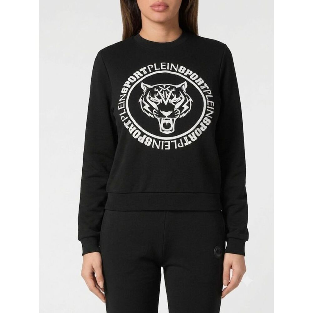 Plein Sport Women Crewneck Jumper Plein Sport In Jersey With Contrast Logo Print